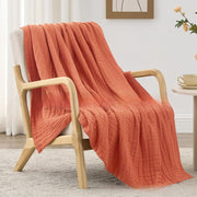 VAQOREN AirLuxe™ 6-Layer Cotton Muslin Blanket