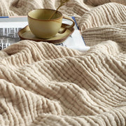 VAQOREN AirLuxe™ 6-Layer Cotton Muslin Blanket