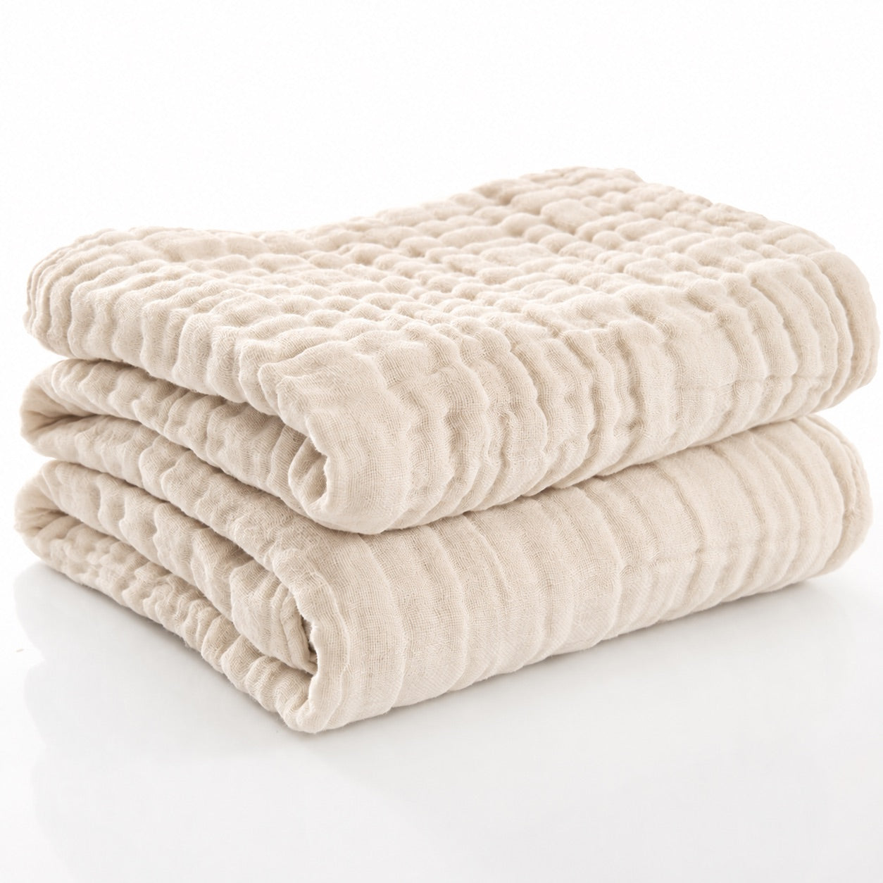 Close view of AirLuxe muslin texture
